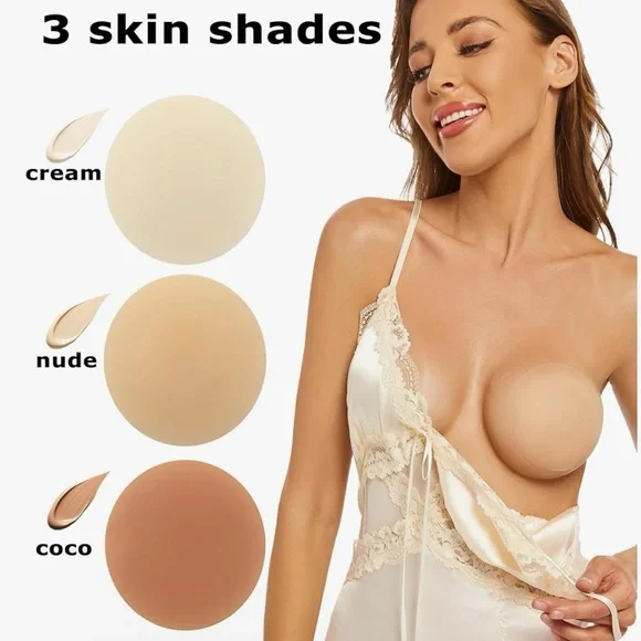 Prettywell Set of 4 Pairs of No Show Nipple Covers - Picture 2 of 6